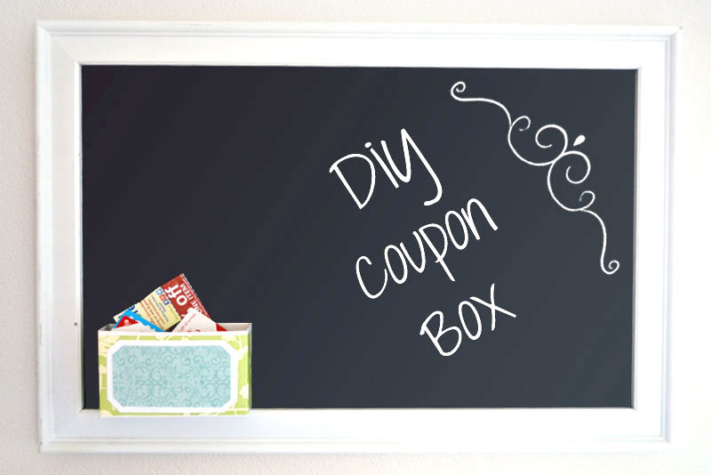 DIY coupon box and paper note storage container