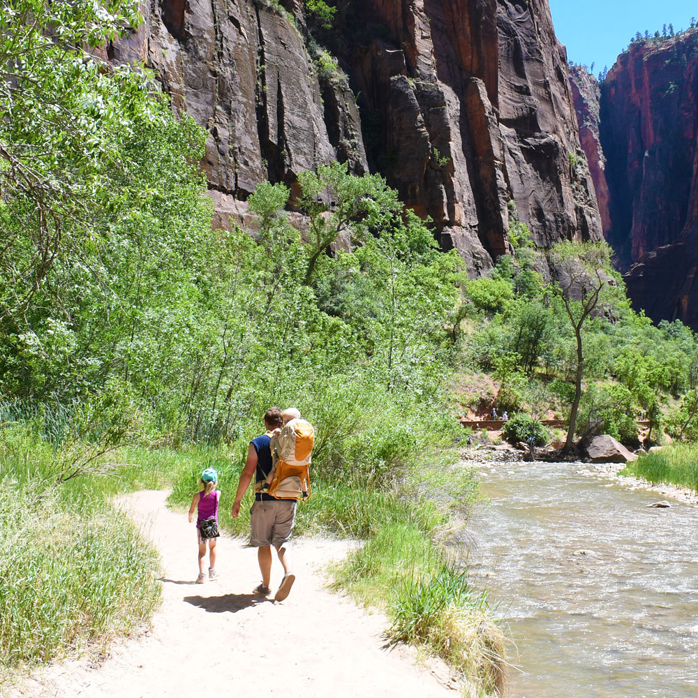 Family Adventure Hike Through Zion National Park