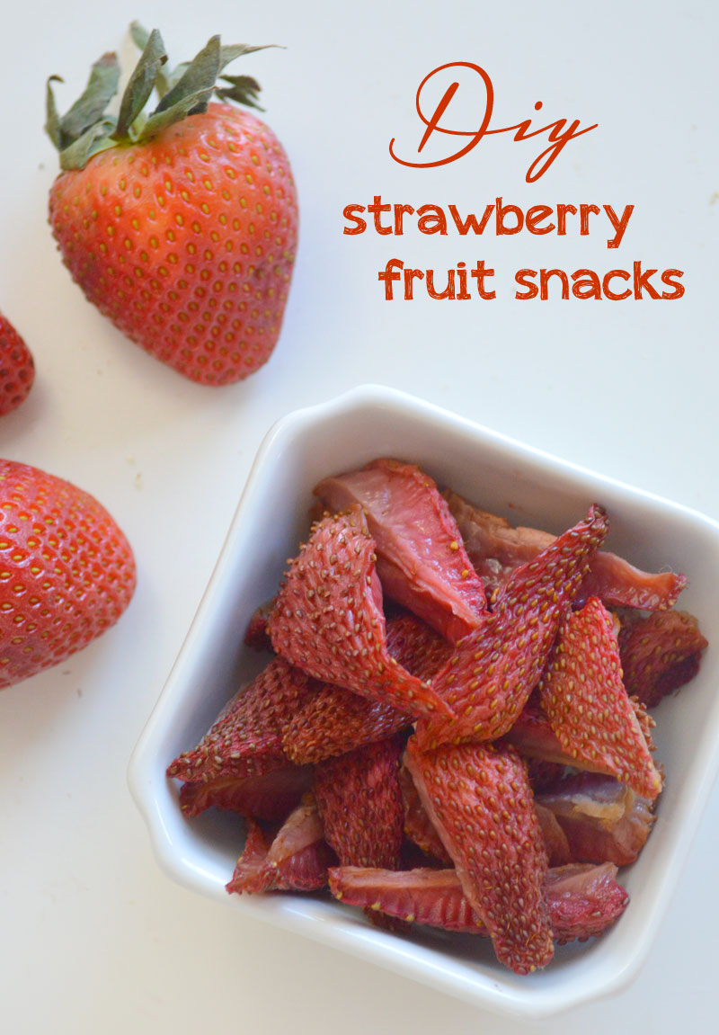 Easy DIY Dried Strawberry Fruit Snacks