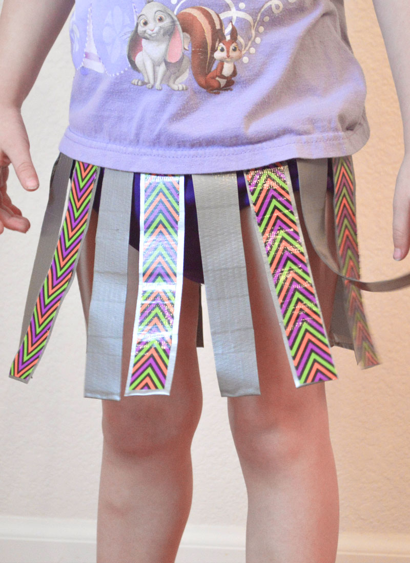 Easy DIY Duct Tape Skirt Craft