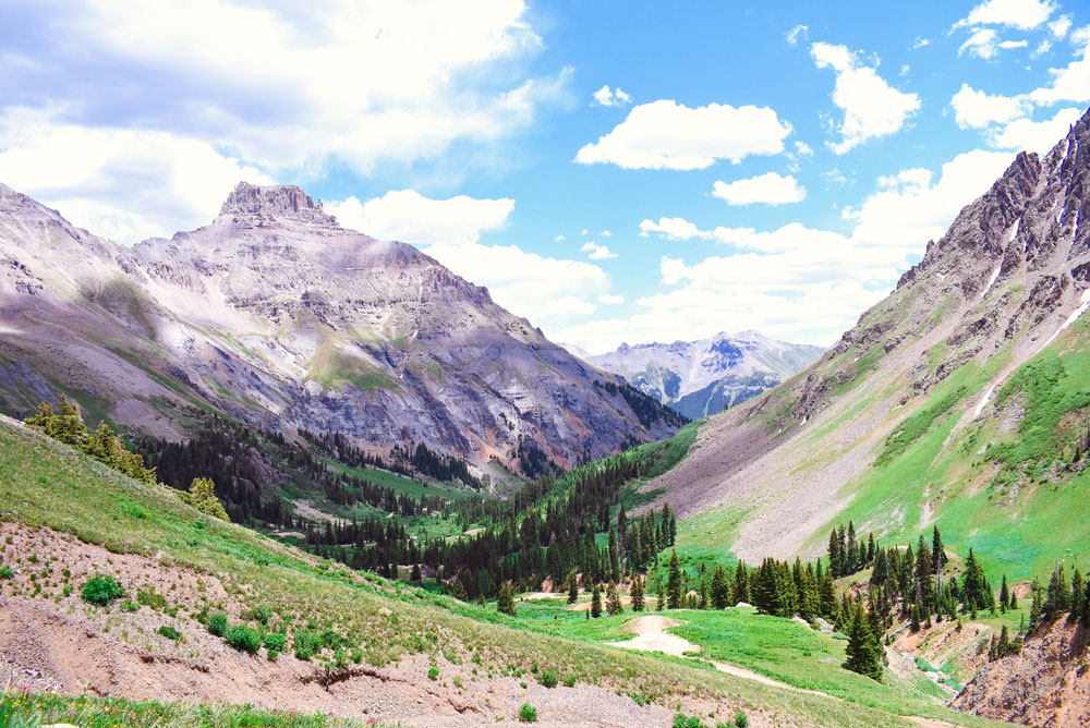 Beautiful mountain views in Ouray Colorado