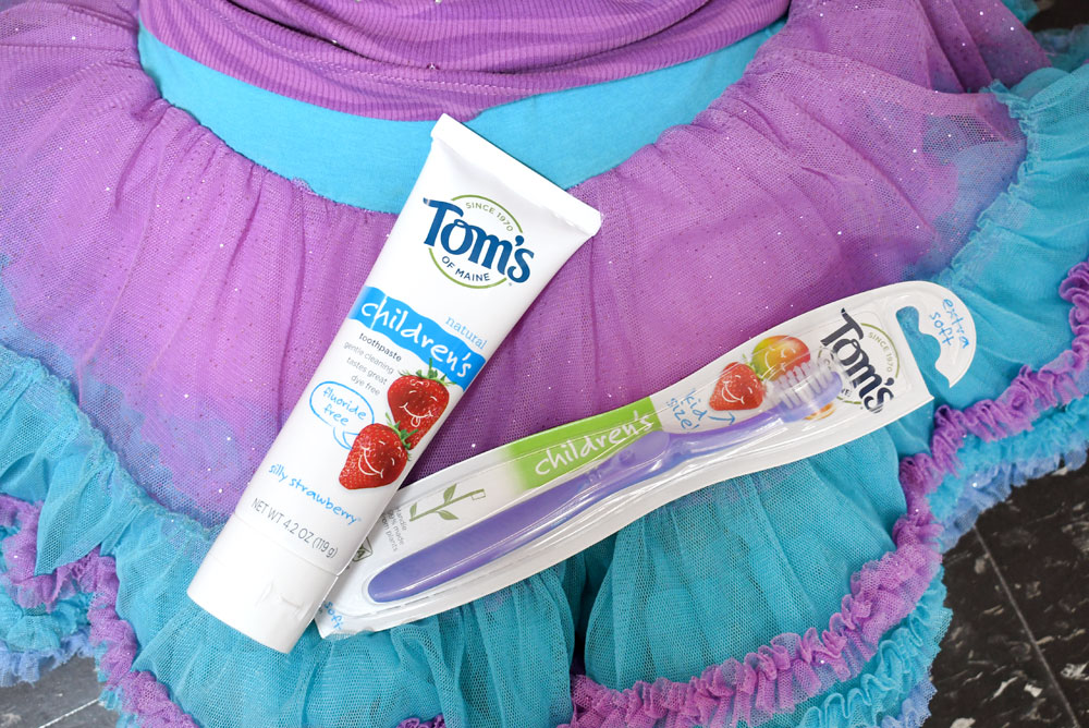 Get ready for back to school with Tom's of Maine Silly Strawberry Fluoride Free Toothpaste