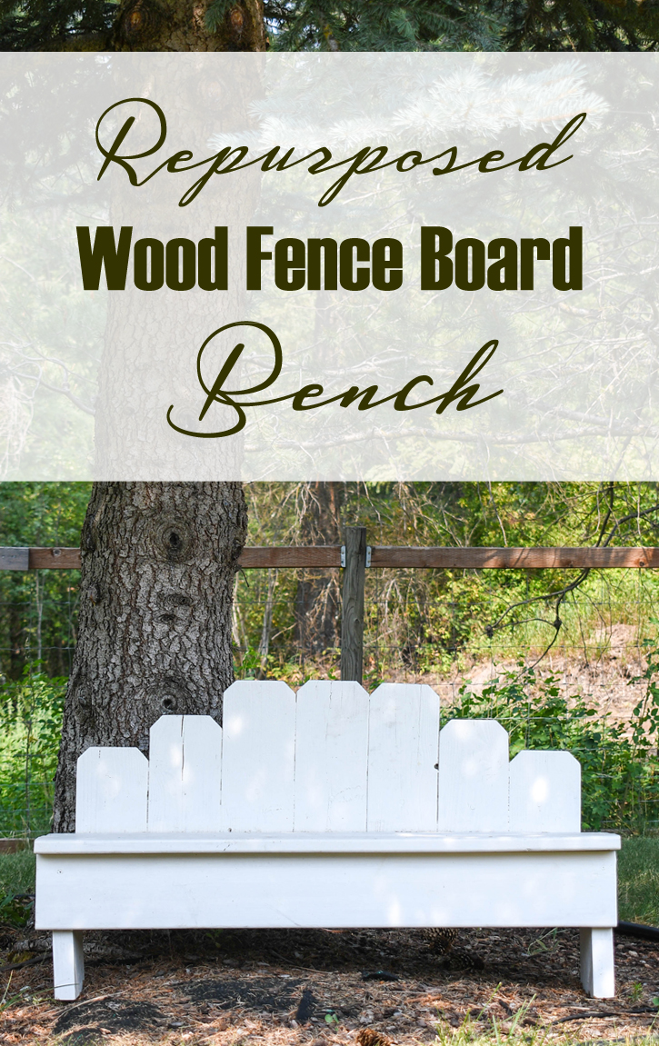 Easy repurposed wood fence board bench