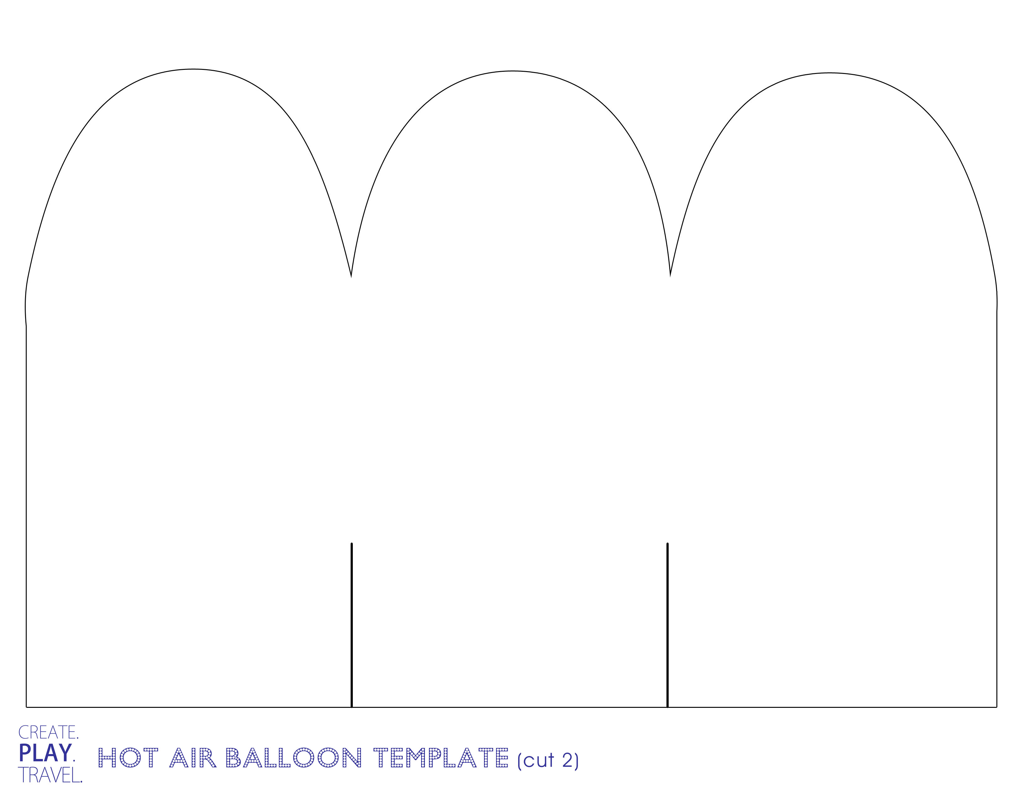 Hot Air Balloon Basket Template