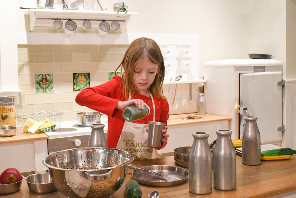 Interactive play kitchen Children's Museum of Denver
