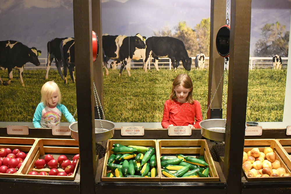 Kids pretend farmer's market Children's Museum of Denver