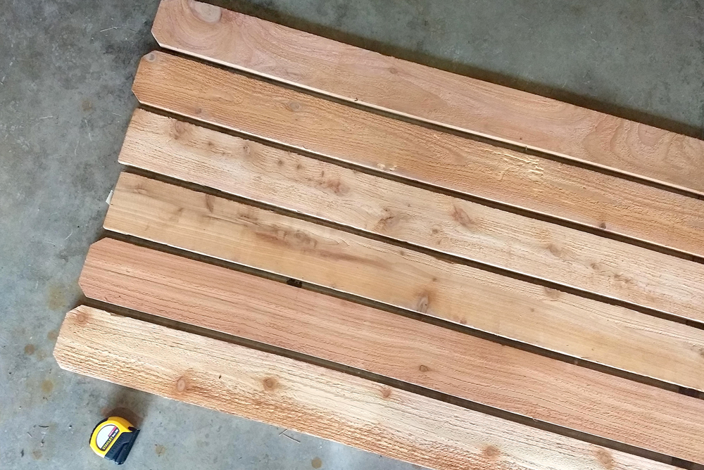Easy wood project using fence boards