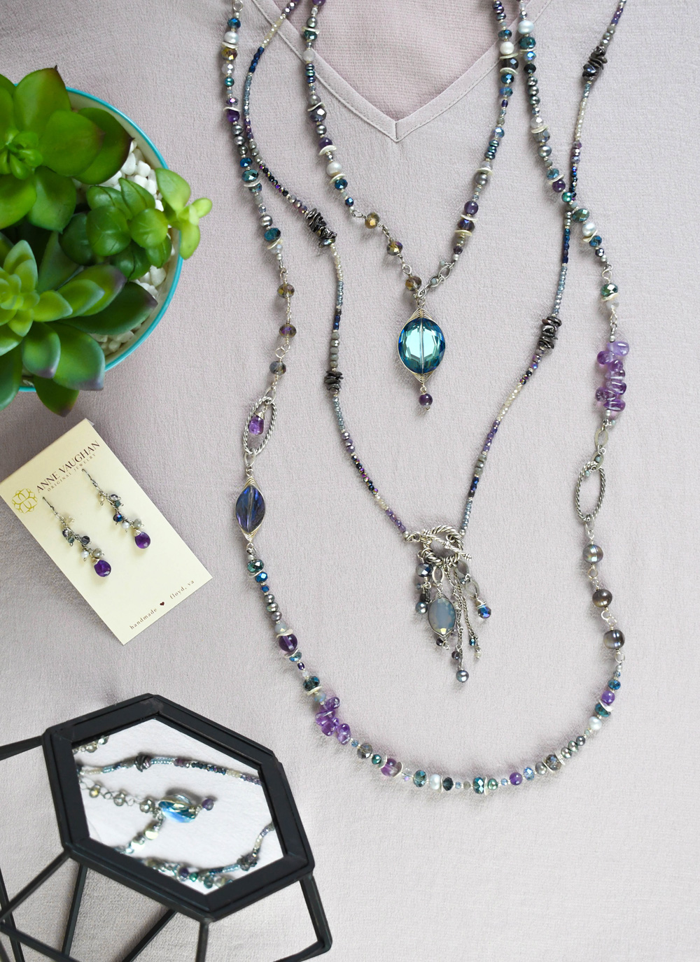 Anne Vaughan mix and match necklaces