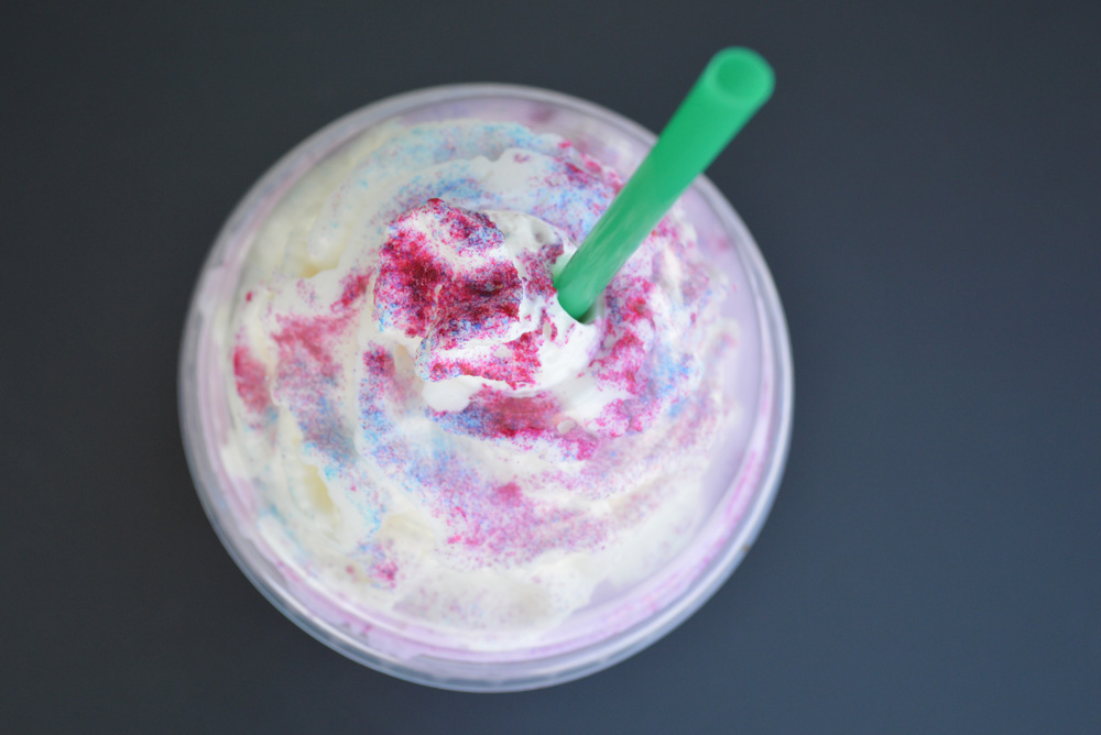 Starbucks limited edition Unicorn Frappuccino introduced in April 2017