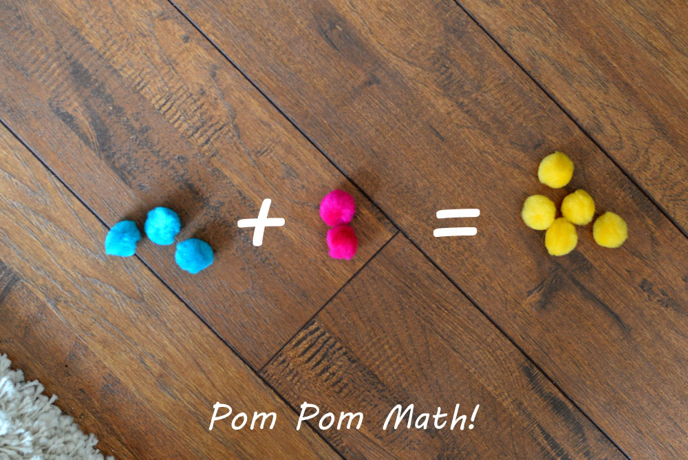 teach math using pom poms