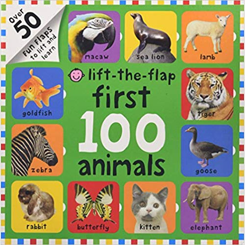 First 100 Animals Lift-the-Flap Book preschool activity