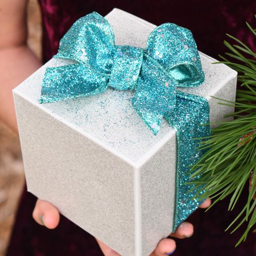 holiday gift guide gift box with bow