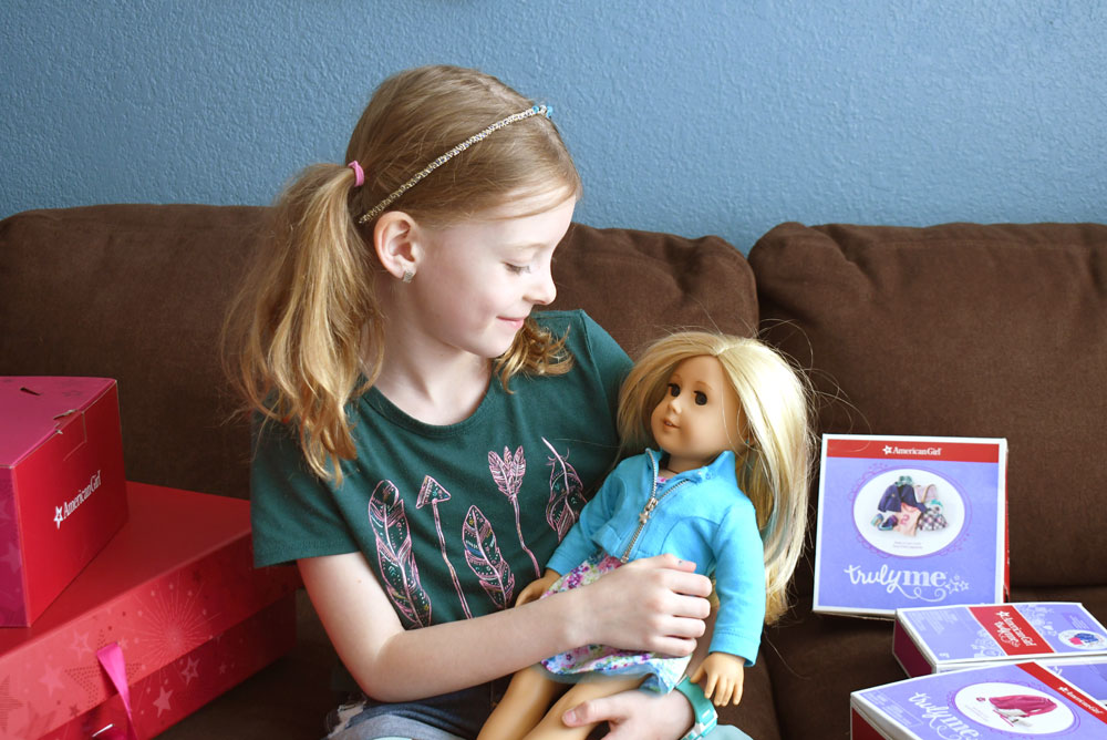 Truly Me American Girl doll personalized gift set