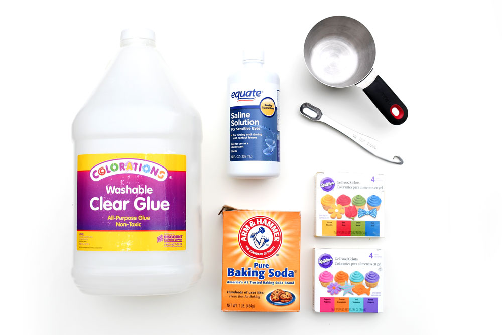 Glitter Glue Slime Recipe {How to Make No Borax Slime}, Recipe