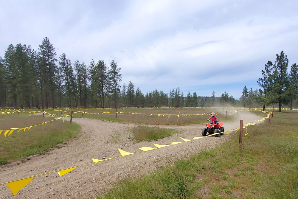 Beginners course at 7-Mile ORV Park near Spokane Washington