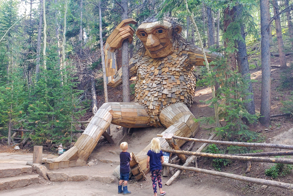 Breckenridge, Colorado troll in the forest