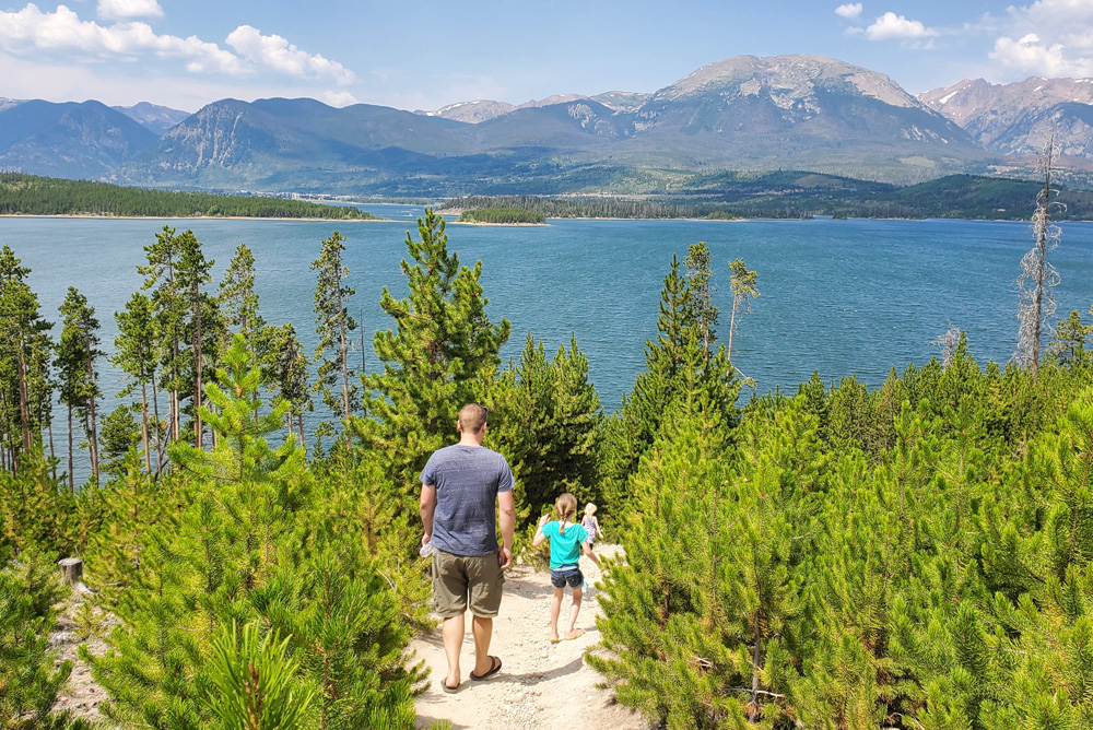 Hiking with kids Prospector campground in Summit County Colorado