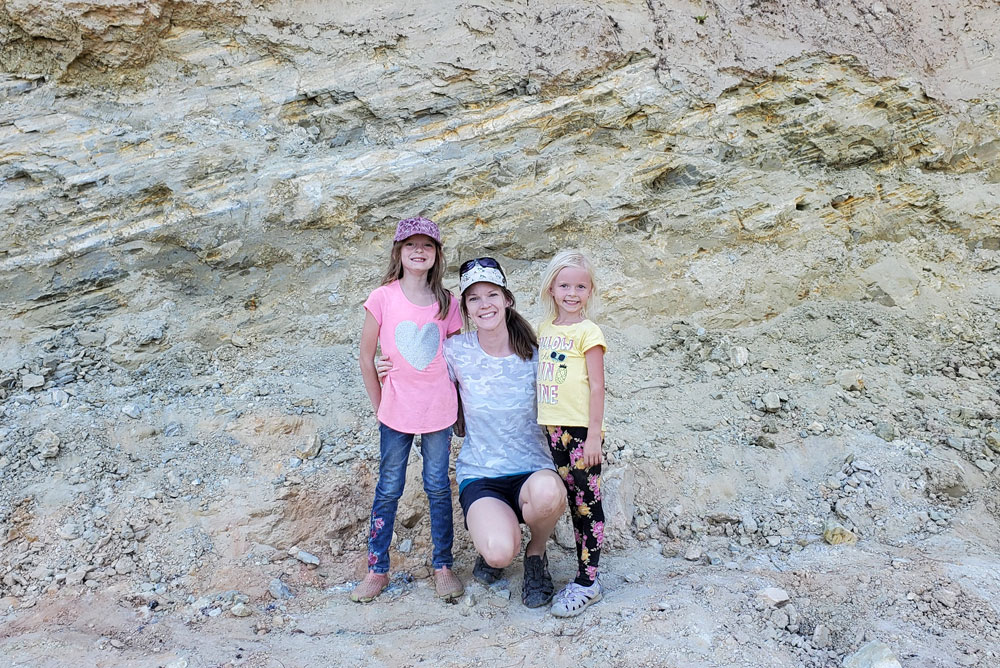 Kids science field trip Clarkia Miocene Flora Fossil Dig