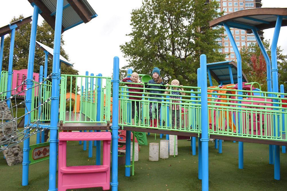 McEuen Park playground family activities in downtown Coeur d'Alene