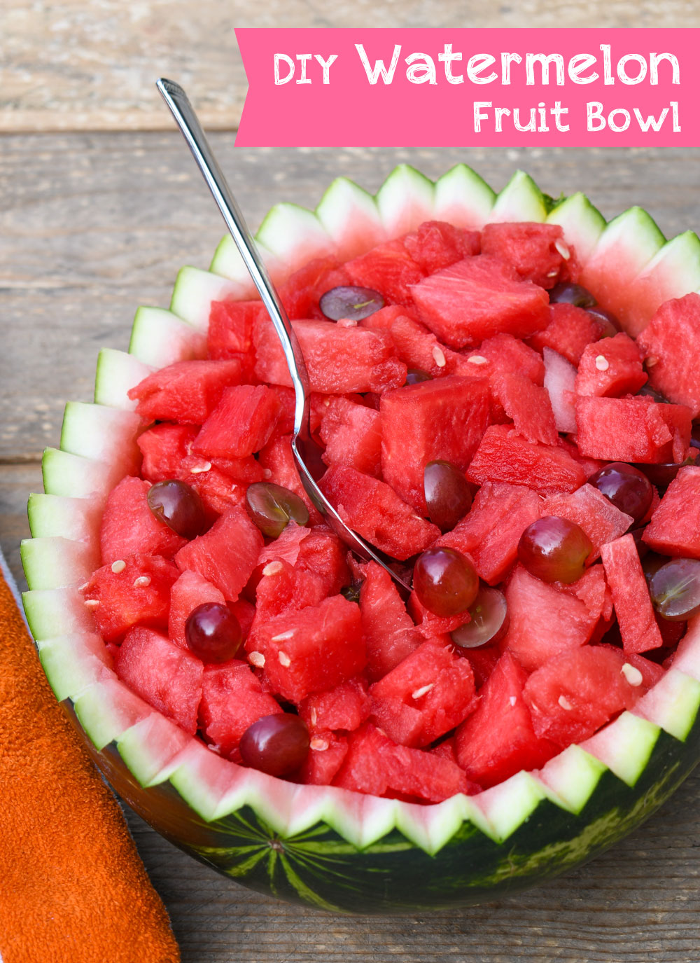 How to cut a fruit bowl from a watermelon