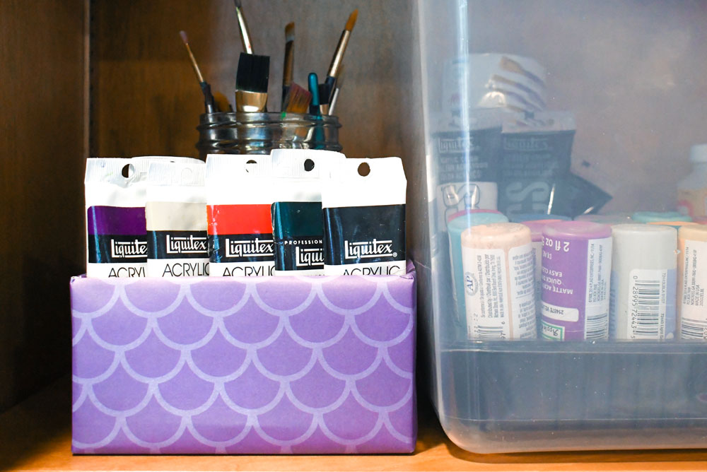 Easy DIY recycled shoe box organizers
