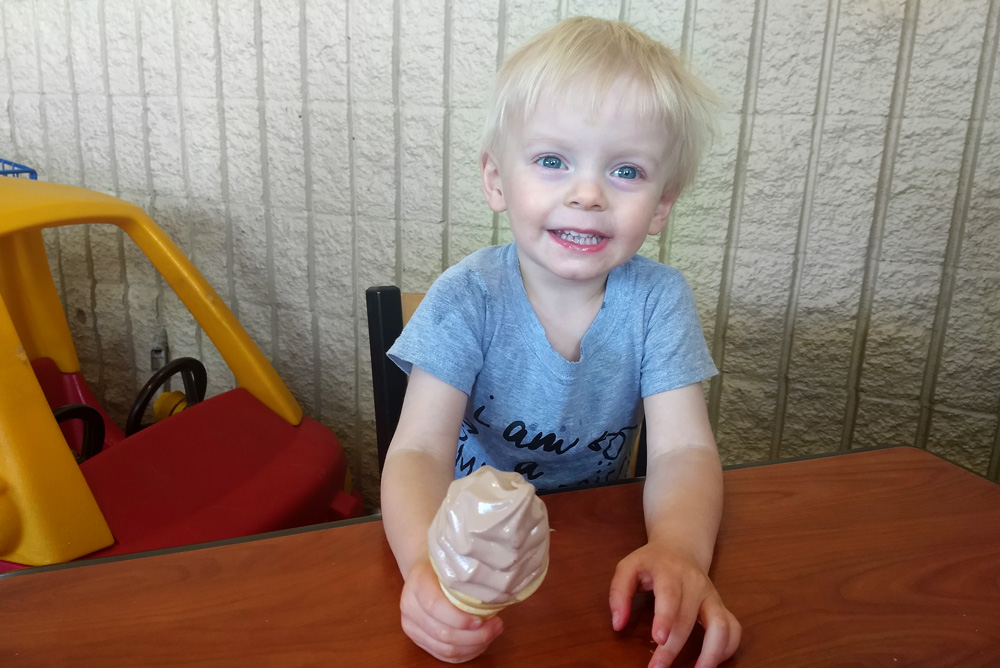 Kids 25 cent ice cream cones at Super 1 Foods in Coeur d'Alene