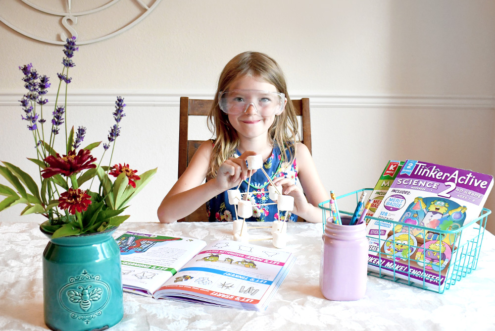 Kids homeschool science and math workbooks