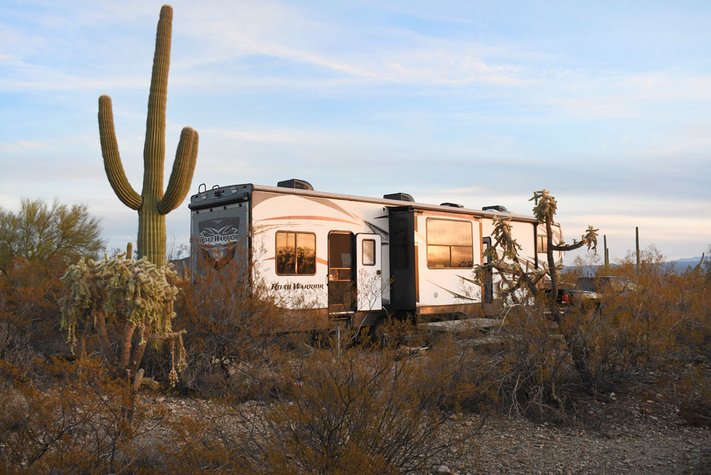 RV Camping at Gilbert Ray Campground in Tucson Arizona