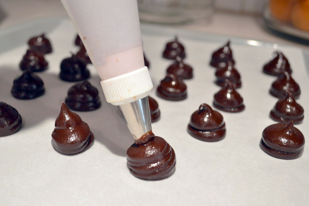How to make chocolate truffles pipe the centers