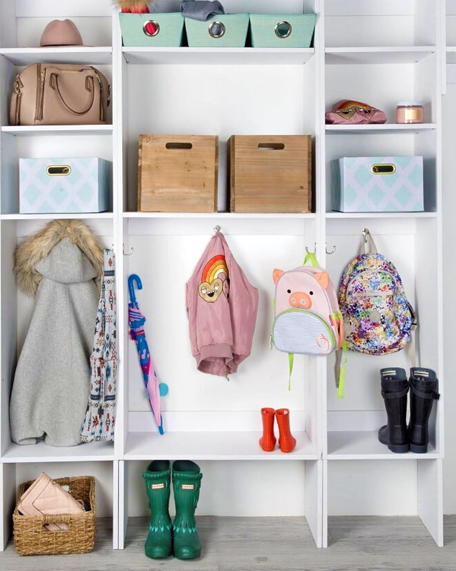 Modular Closets family organizing for back to school