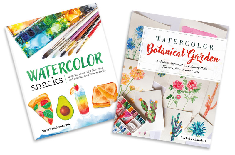 Rocky Nook watercolor books snacks and botanical gift ideas