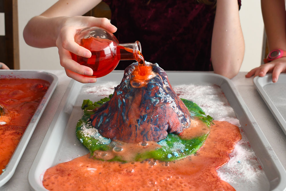 Playdough Volcano Kids Science Activity Create. Play. Travel.