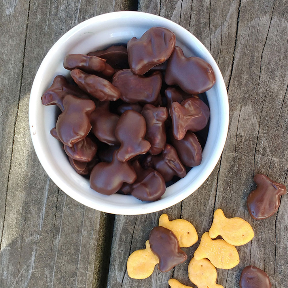 Chocolate Goldfish Snacks