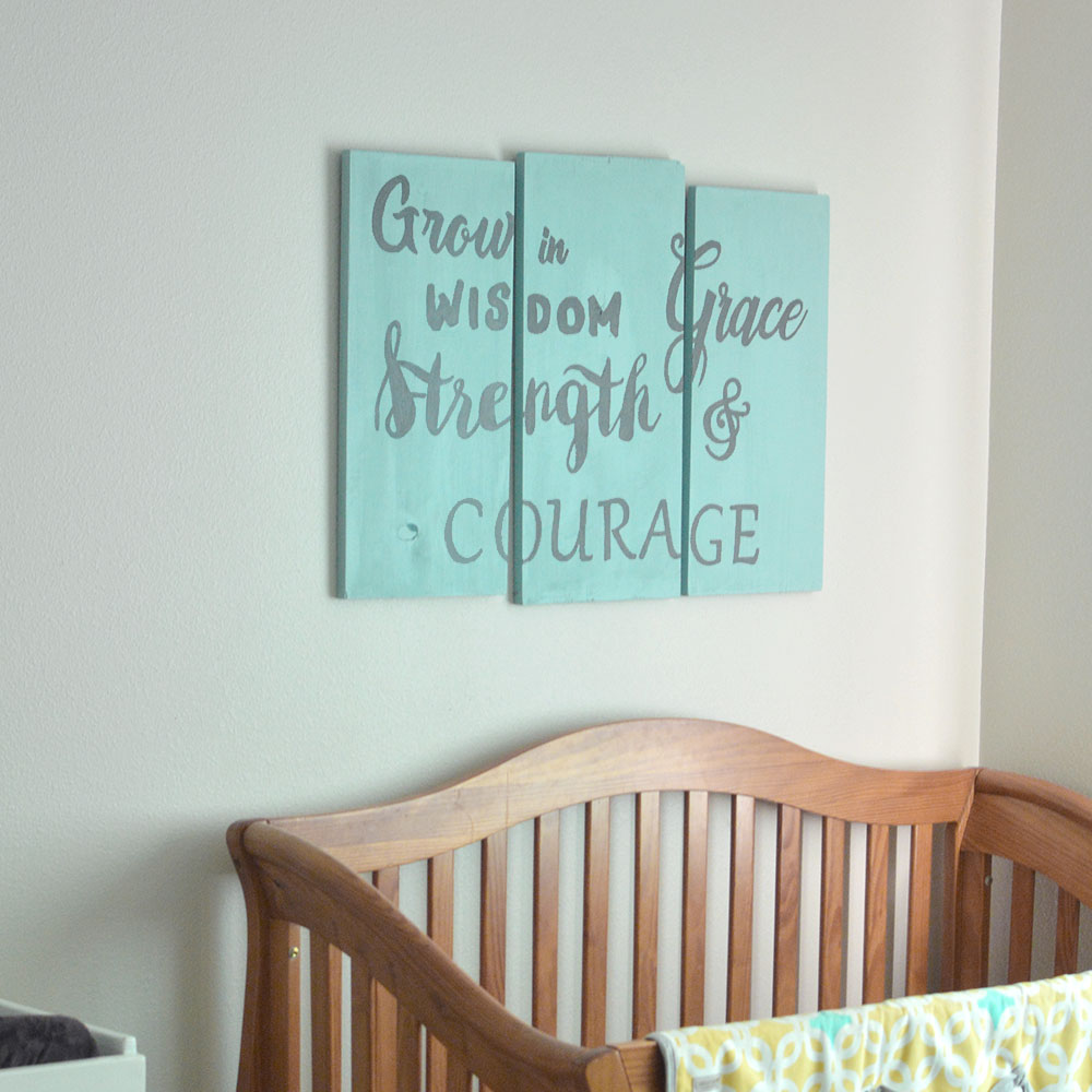 DIY Boys Wall Art With Printed Stencils