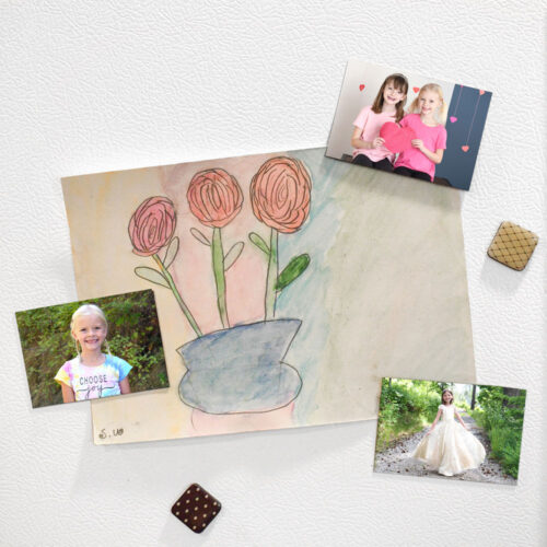 DIY photo magnets easy craft project and gift idea