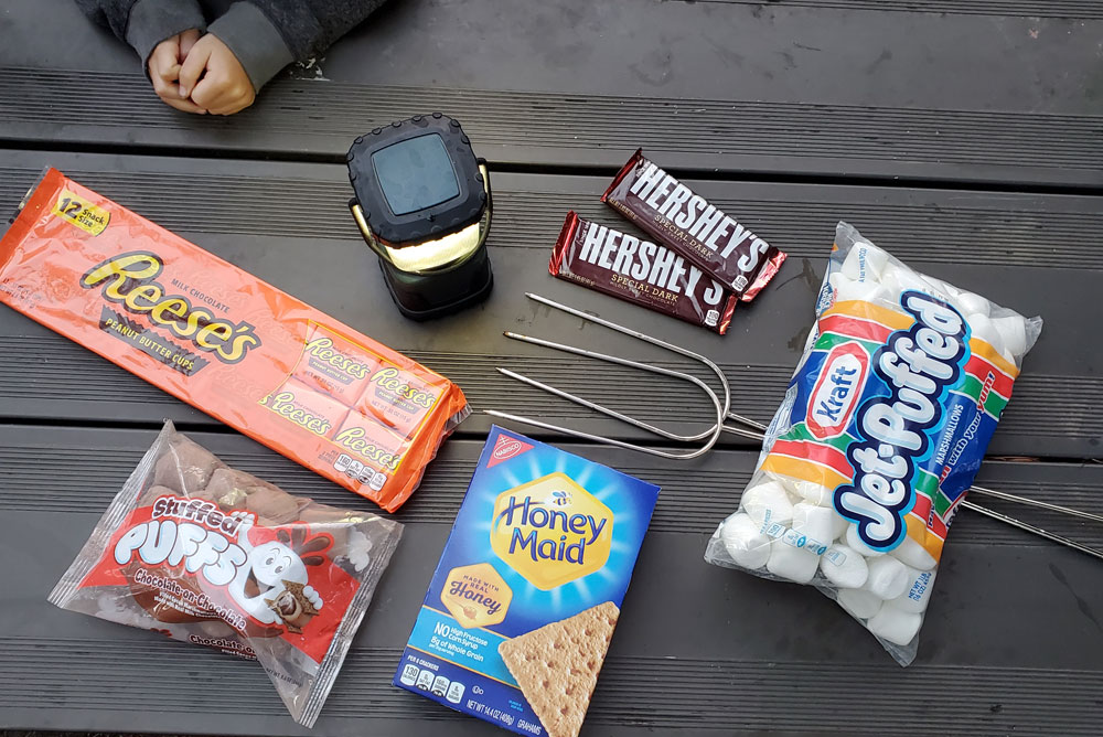 S'mores supplies RV camping gear