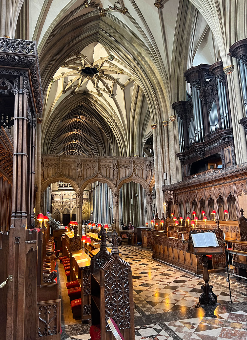 inside Bristol Cathedral