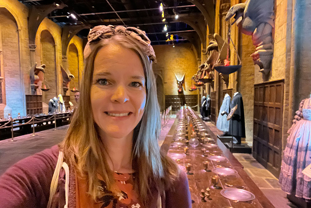 view of Hogwarts Great Hall in London