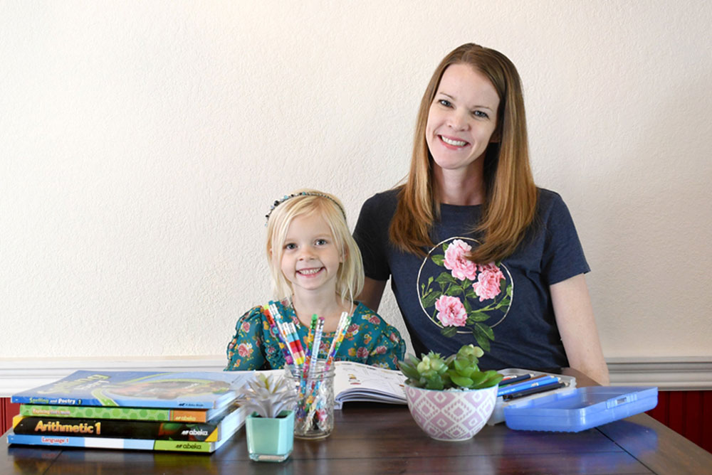 our homeschool routine and tips for teaching kids