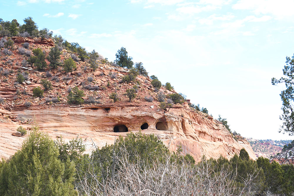 Moqui Caverns in Utah sandstone caves