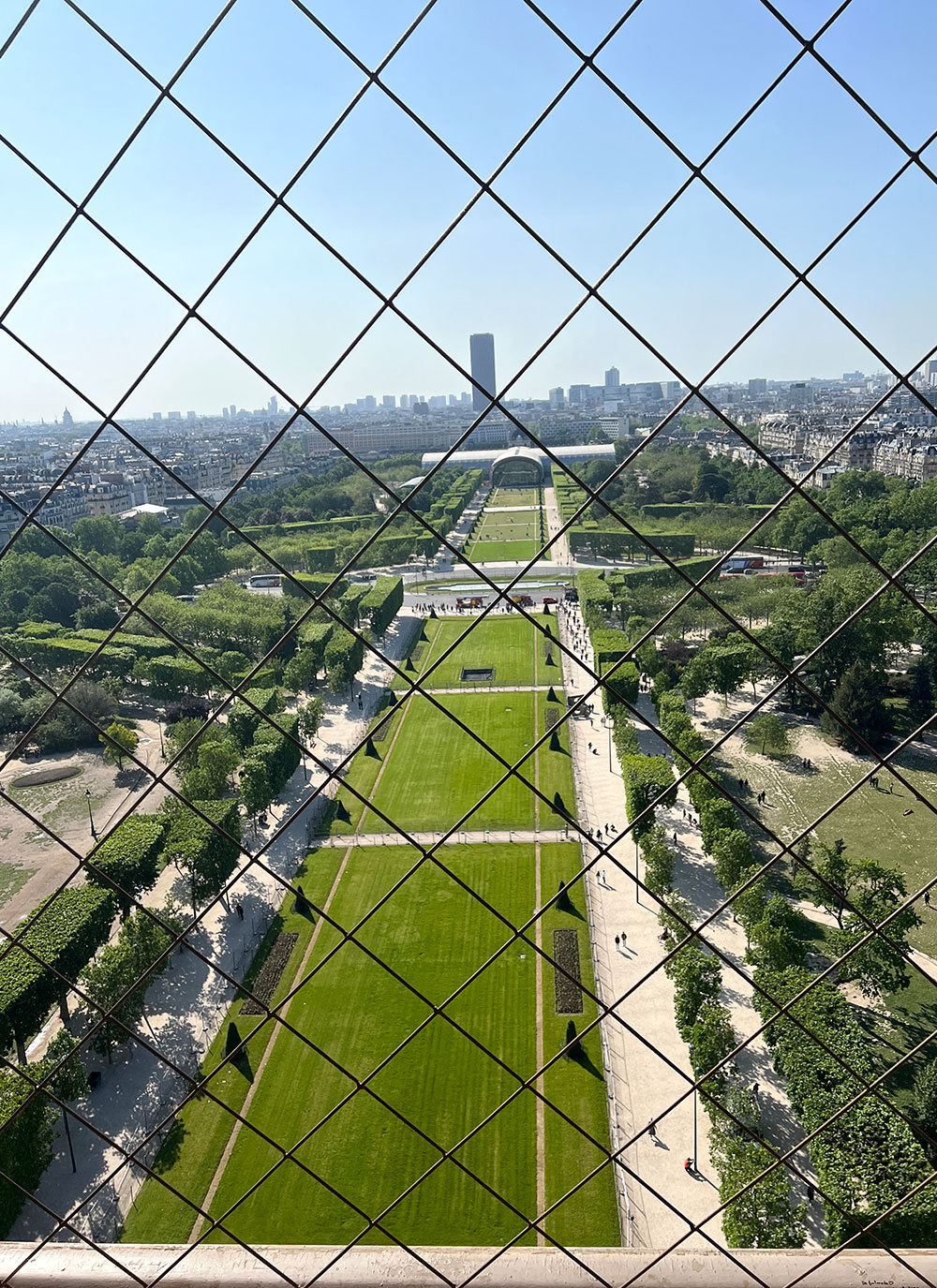 second floor view Eiffel Tower