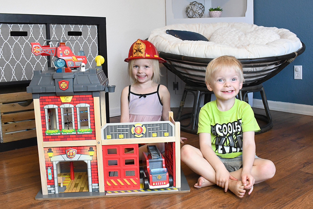 Hape toys fire station kids gift idea