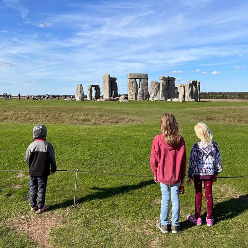 visiting Stonehenge England with kids