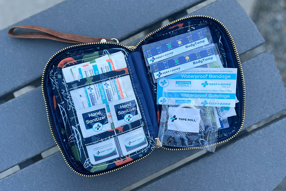 keep going compact first aid bag