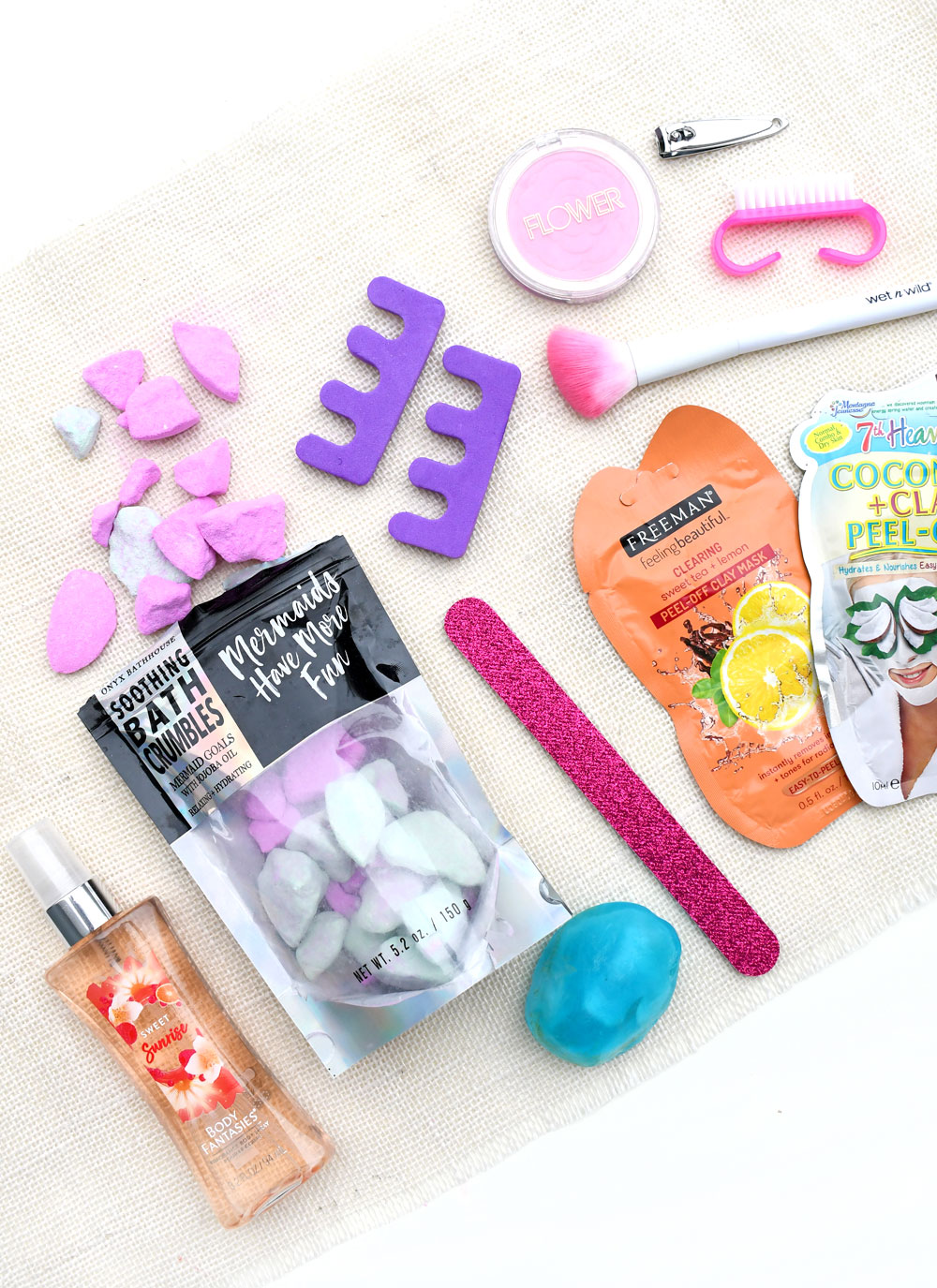 spa day diy products for girls