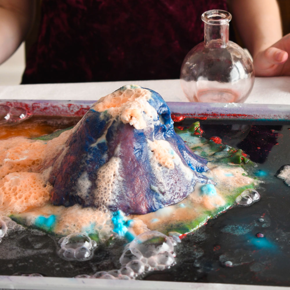 Playdough Volcano Kids Science Activity