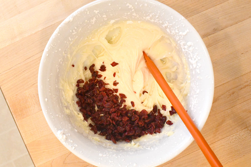 homemade cranberry bliss bar cream cheese icing
