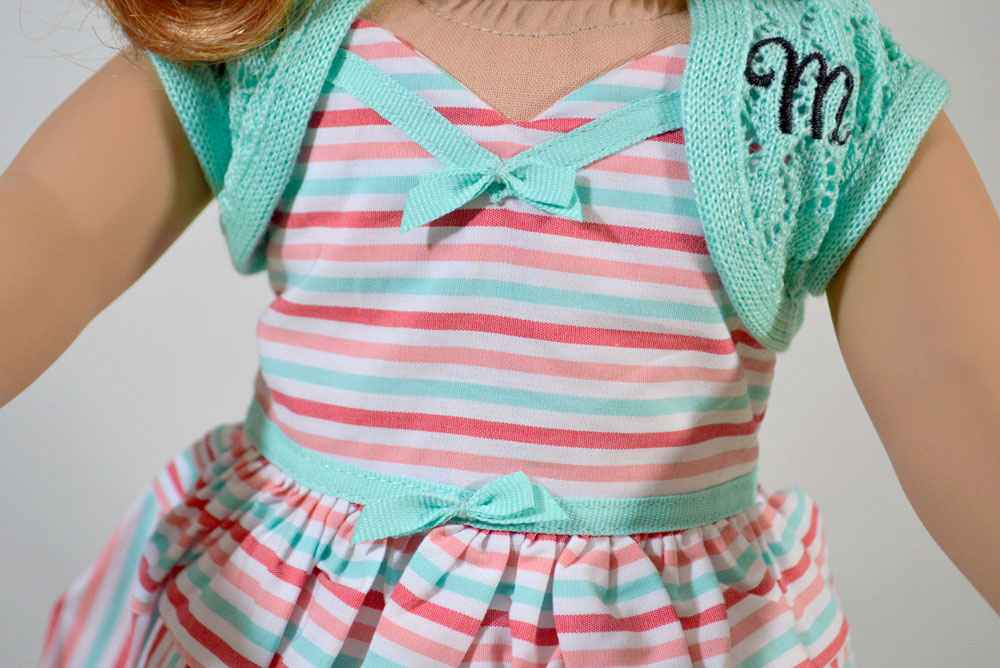 American Girl Maryellen Larkin 1950s striped vintage dress