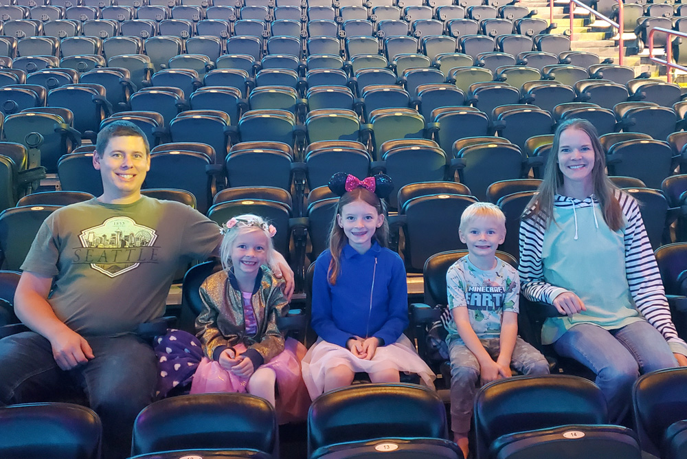 Disney On Ice Spokane Arena Wallace family