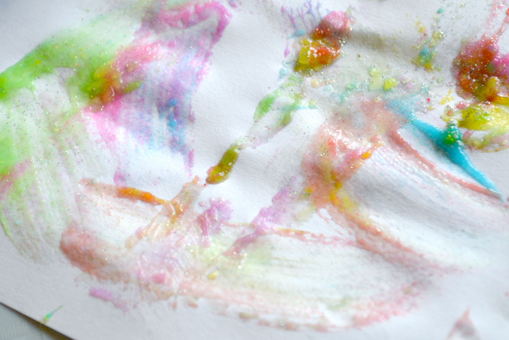 homemade finger paint for kids to create art